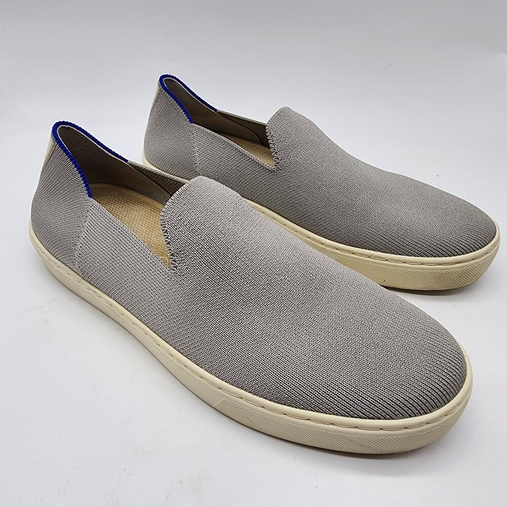 Rothy's The Original Slip On Sneaker Gray Knit Comfort Shoes Women's 8.5
